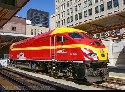 Metra METX Rock Island MP36 #425 N Scale Decal Set