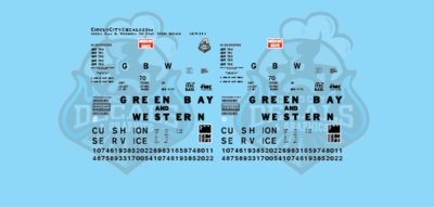 Green Bay & Western 50' FMC 7000 Series Boxcar HO Scale