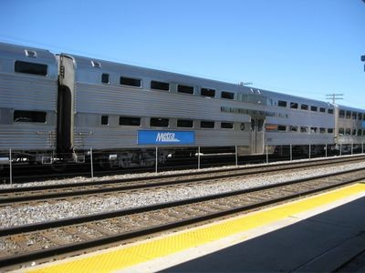 Metra METX BNSF Burlington BiLevel N Scale Decal Set