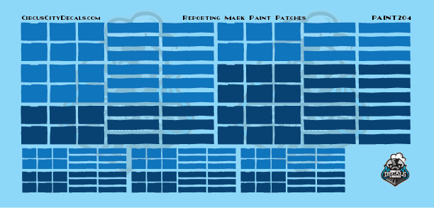 Reporting Mark Paint Patch Set Blue HO Scale