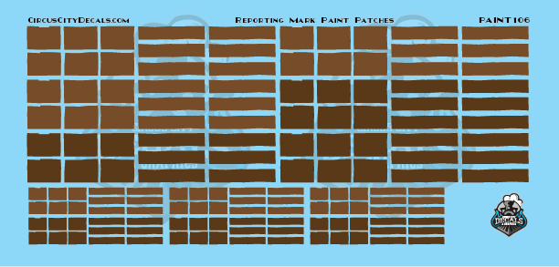 Reporting Mark Paint Patch Set Brown N Scale