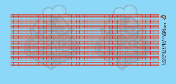 Venetian Blinds Red HO Scale