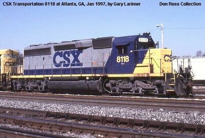 CSX USAT GP38-2 SD40-2 Yn2 G Scale Decal Set