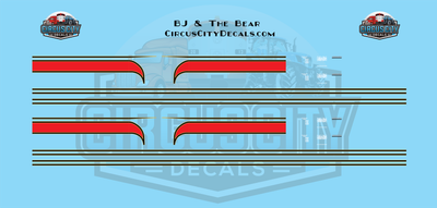 Kenworth K100 BJ &amp; The Bear Tractor/Trailer HO 1:87 Scale Decals