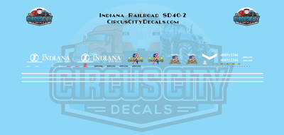 Indiana Railroad Veterans First Responder SD40-2 Decal Set N 1:160 Scale