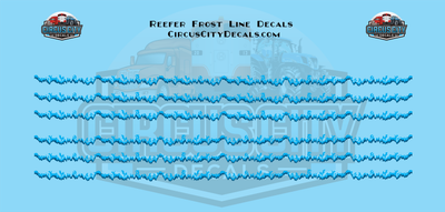 Reefer Frost Line Decals HO 1:87 Scale Decal Set