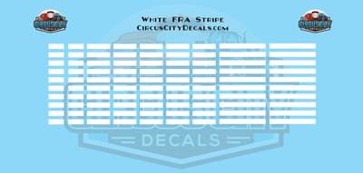FRA 224 White Stripe Waterslide G 1:29 Scale Decal Set