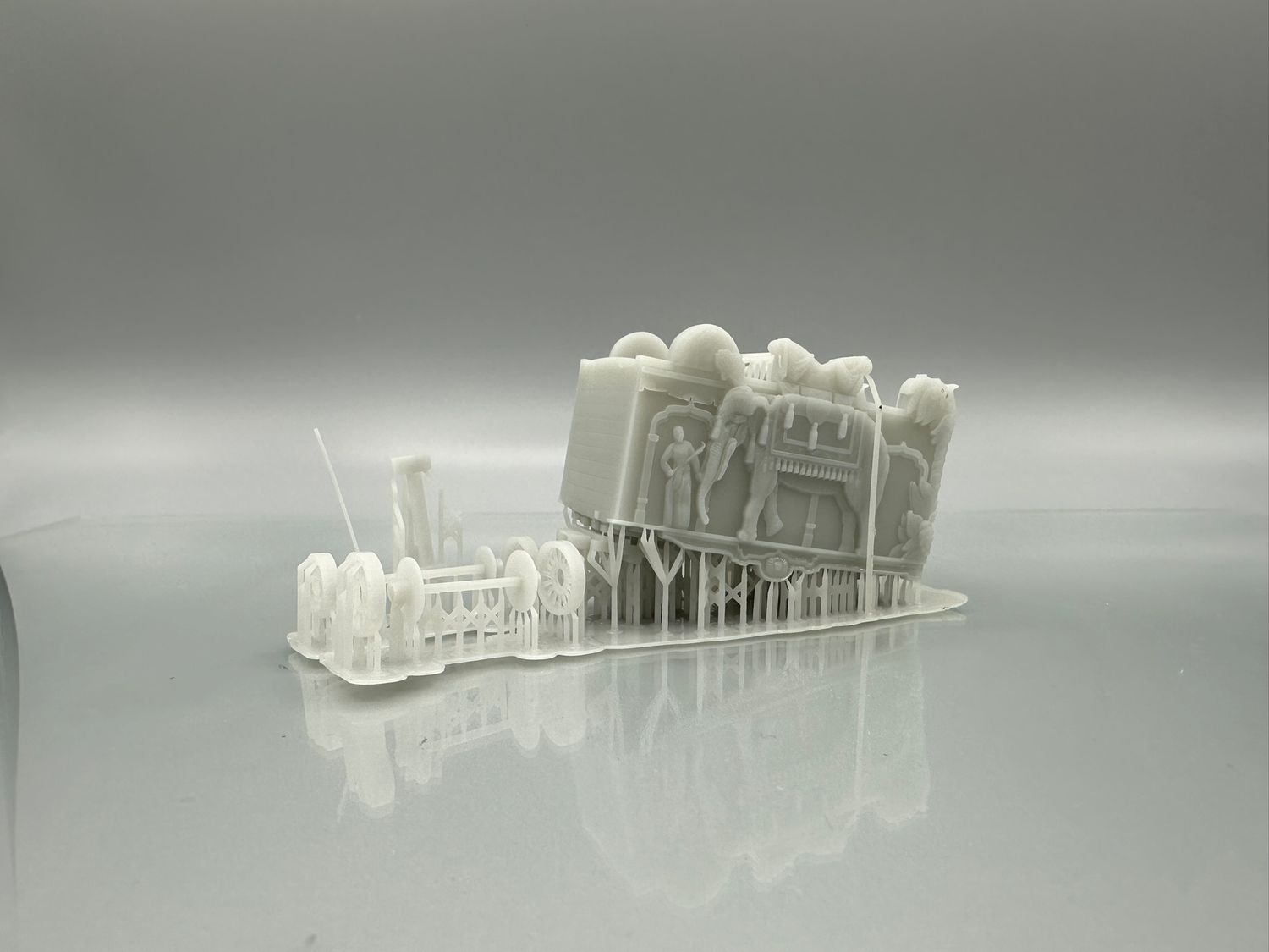 Al G Barnes Elephant Tab #181 Circus Wagon Kit O 1:48 Scale