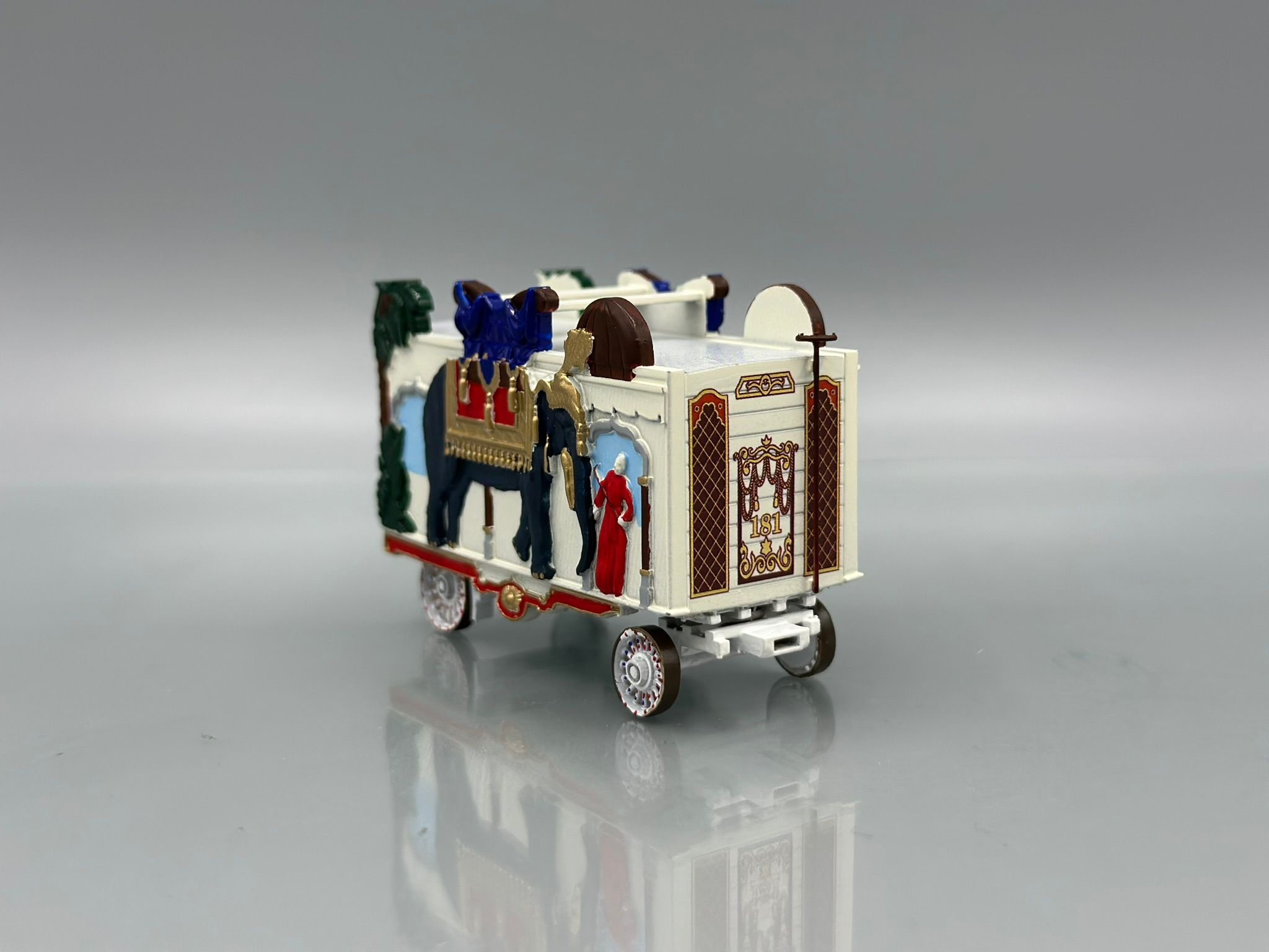 Al G Barnes Elephant Tab #181 Circus Wagon Built-Up Model HO 1:87 