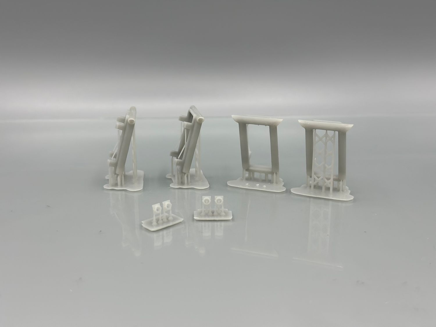 Passenger Car Diaphragms &amp; Marker Light Housings Unpainted 3d Printed HO 1:87 Scale