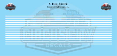 5 Inch White Stripes 1:160 N Scale