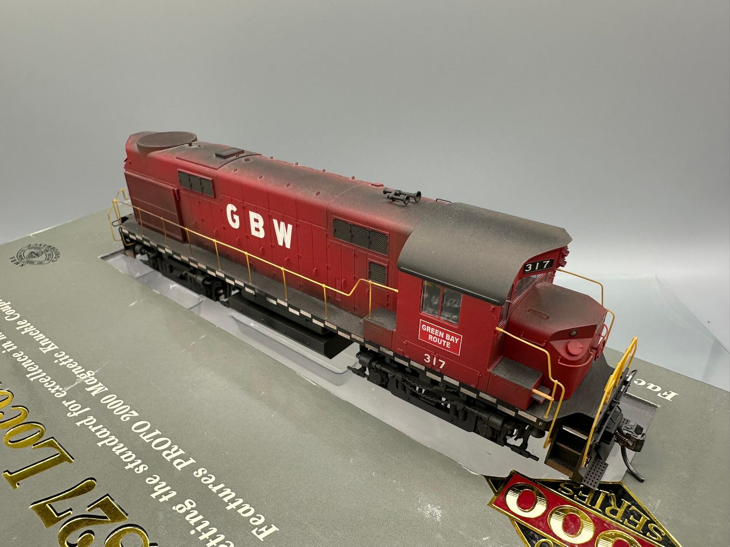 Green Bay &amp; Western GBW RS27 #317 P2K DCC/Sound Weathered 1:87 Scale