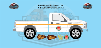 Duluth, Missabe &amp; Iron Range MOW Vehicles HO 1:87 Scale Decal Set