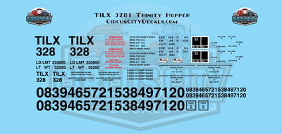 TILX 3281 Trinity Hopper G 1:29 Scale Decal Set