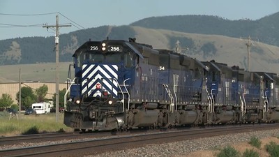 EMD Chevrons GP SD White Montana Rail Link Style N 1:160 Scale Decals