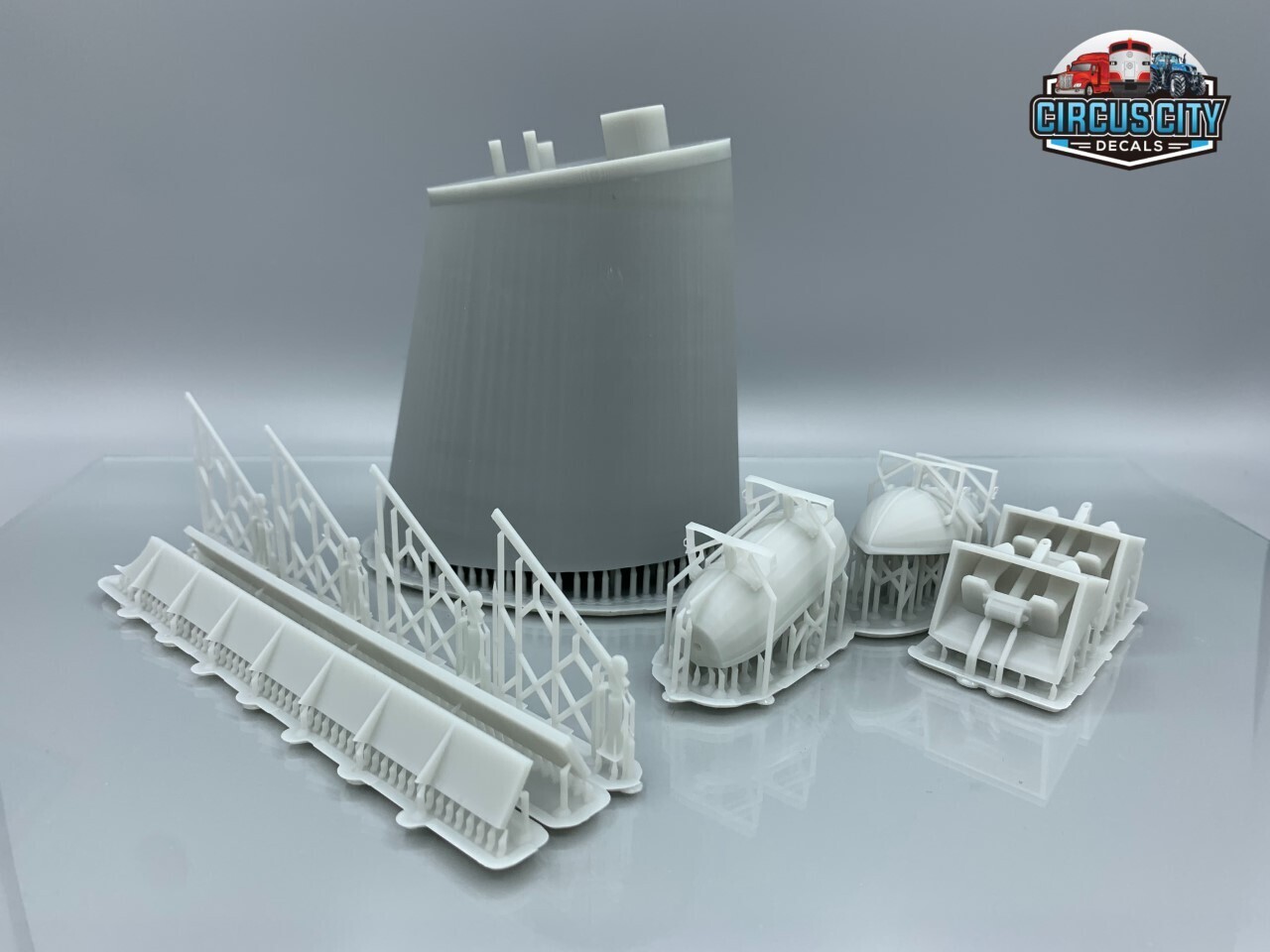 Great Lakes Ore Boat Stack &amp; Parts S 1:64 Scale