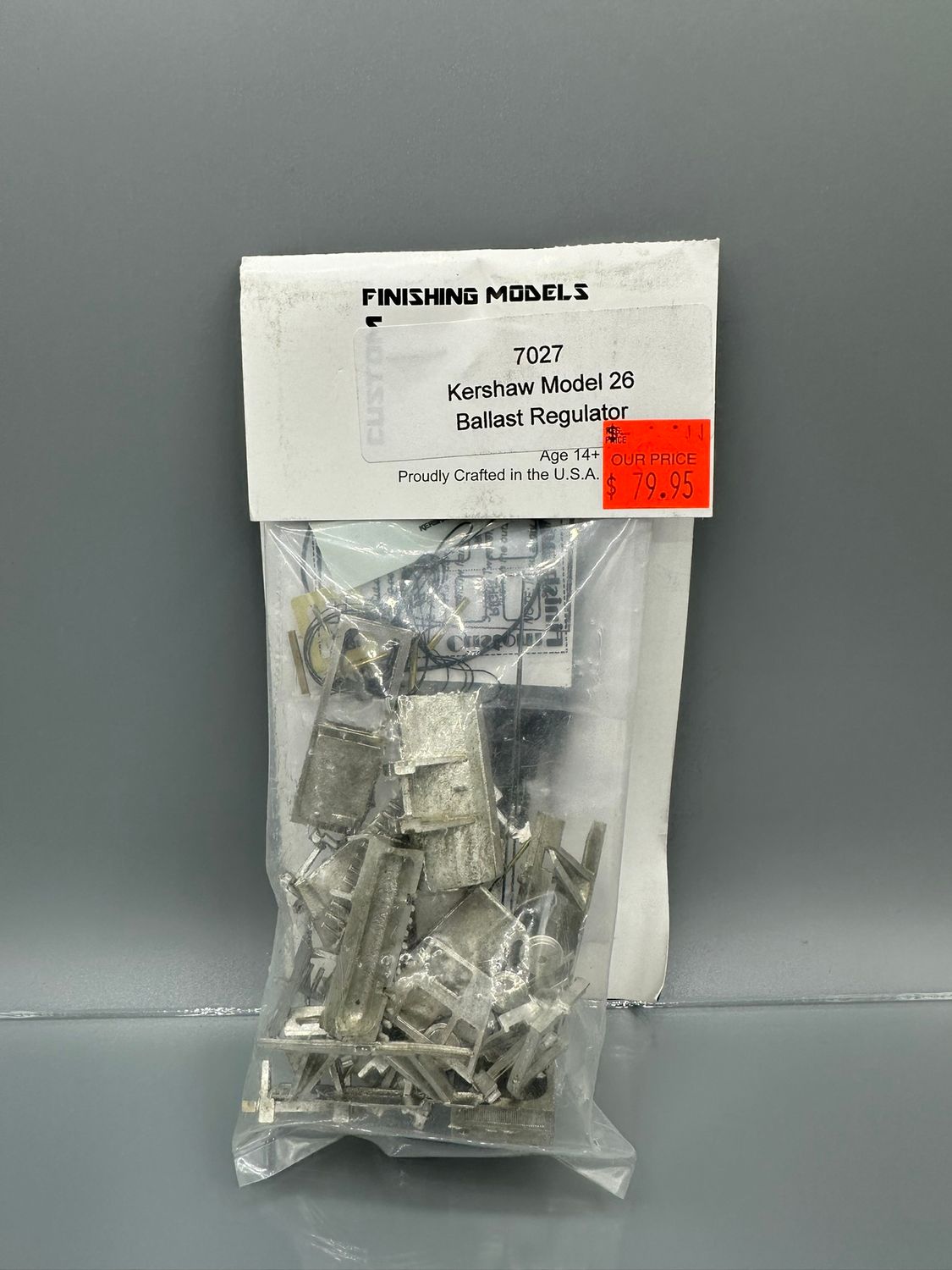 Kershaw Model 26 Ballast Regulator 7027 1:87 Scale Kit