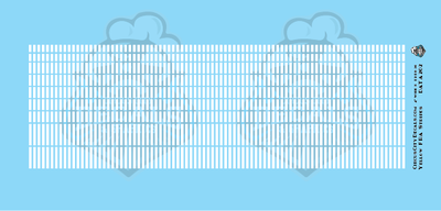 FRA 224 White Stripe Waterslide N Scale Decal Set