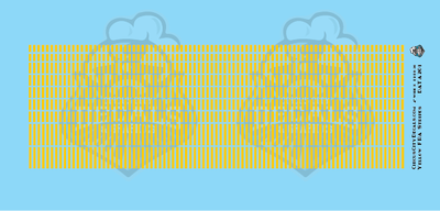 FRA 224 Yellow Stripe Waterslide N Scale Decal Set
