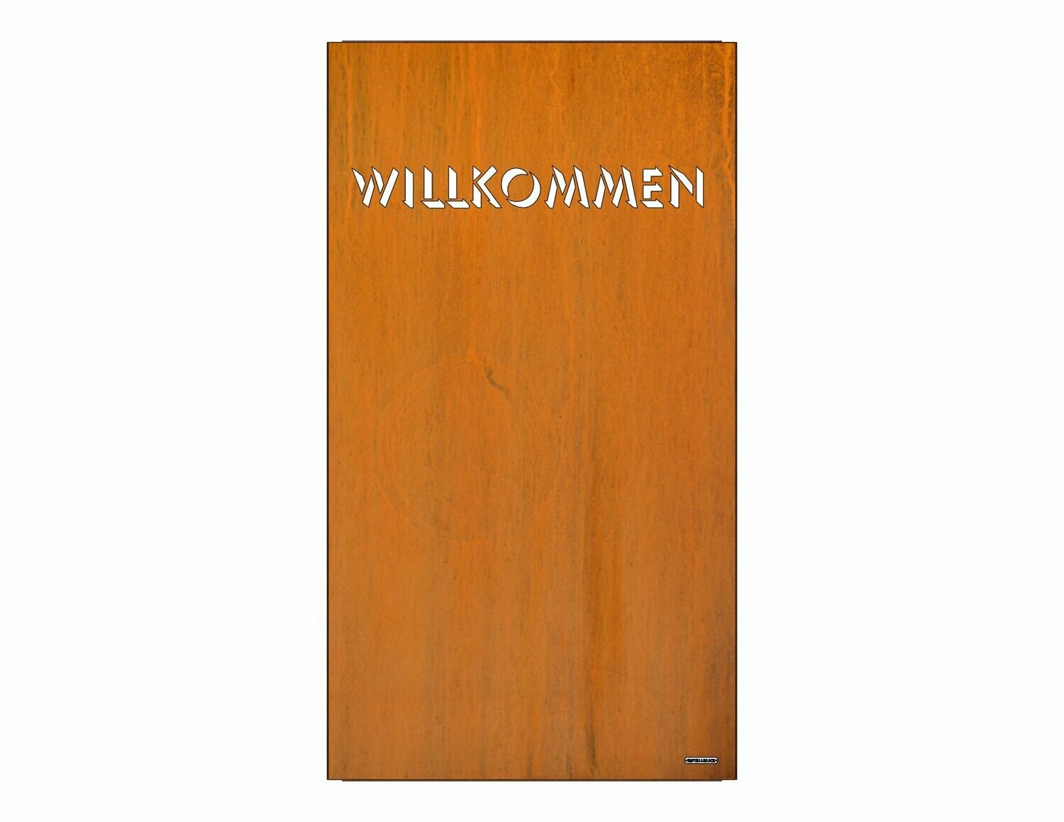 Sichtschutzwand Motiv WILLKOMMEN3 1000x1800 mm
