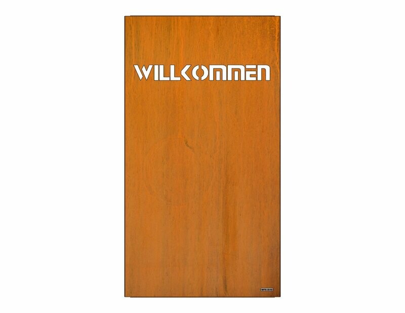 Sichtschutzwand Motiv WILLKOMMEN6 1000x1800 mm Sichtschutzwand Motiv WILLKOMMEN6 1000x1800 mm