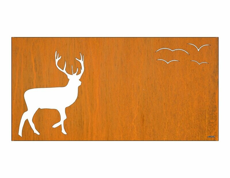 Sichtschutzwand Motiv HIRSCH 2500x1200 mm Sichtschutzwand Motiv HIRSCH 2500x1200 mm