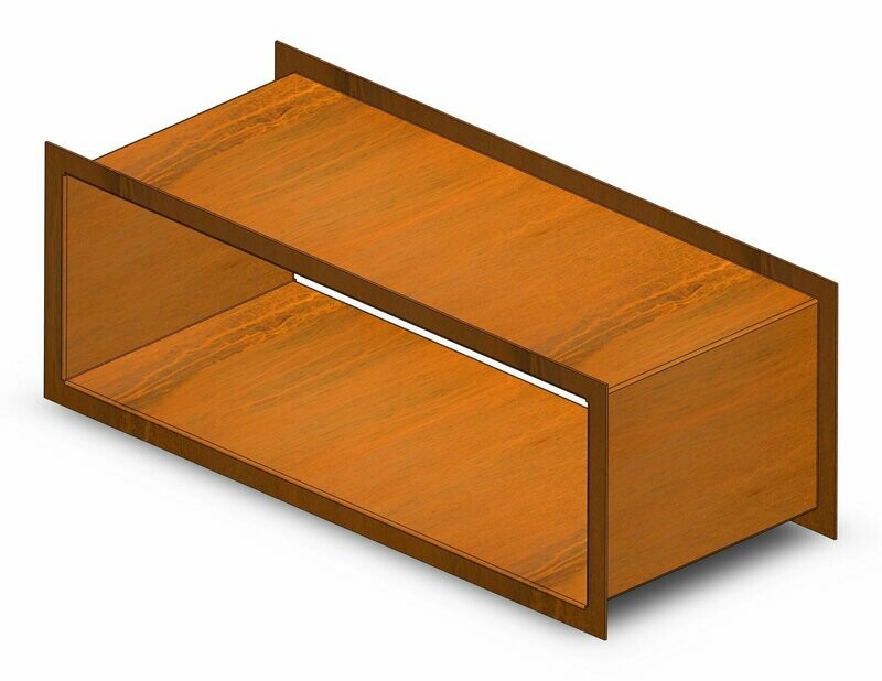 Fenster für die Kaminholzregale - rechteckig 800x250 mm Fenster für die Kaminholzregale - rechteckig 800x250 mm