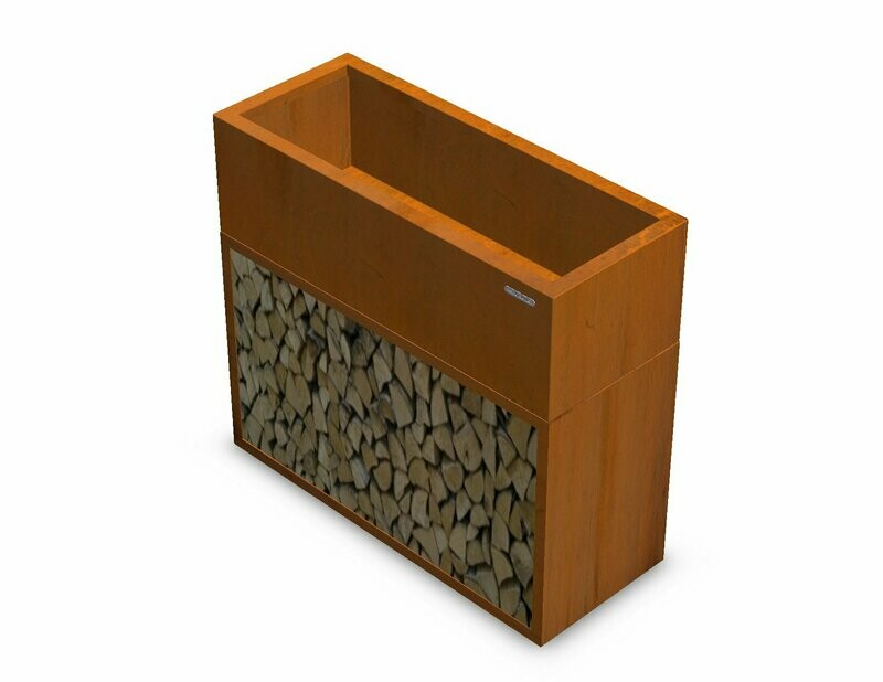 LECTULO - Kaminholzregal und Hochbeet in einem 800mm LECTULO - Kaminholzregal und Hochbeet in einem 800mm
