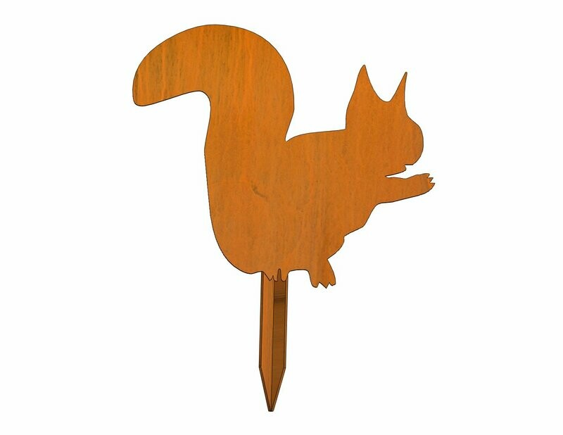 Eichhörnchen aus Cortenstahl
