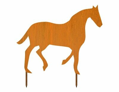 Pferd aus Cortenstahl
