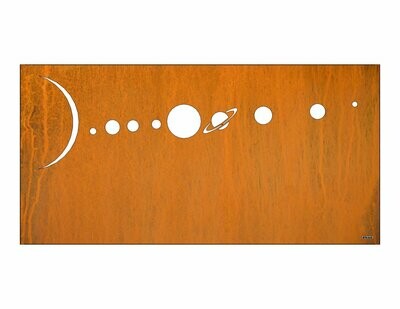 Sichtschutzwand Motiv SONNENSYSTEM 2500x1200 mm Sichtschutzwand Motiv SONNENSYSTEM 2500x1200 mm