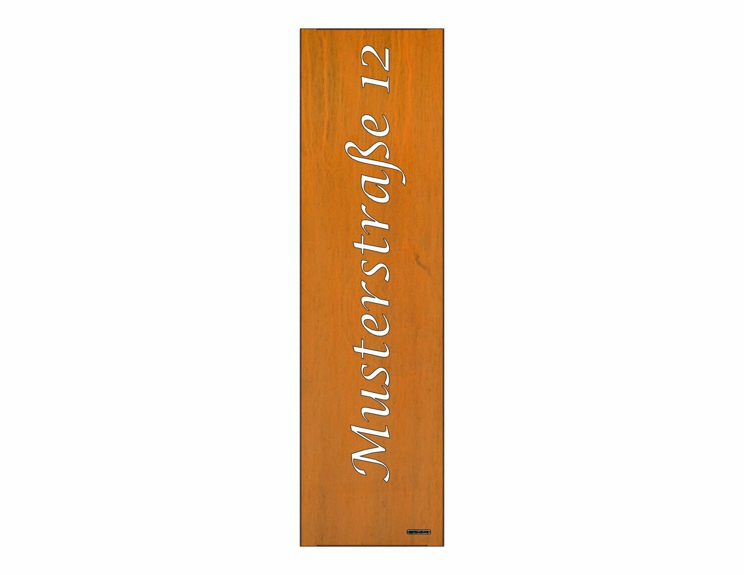 Sichtschutzwand Motiv INDIVIDUELL -Straße und Hausnummer 500x1800mm