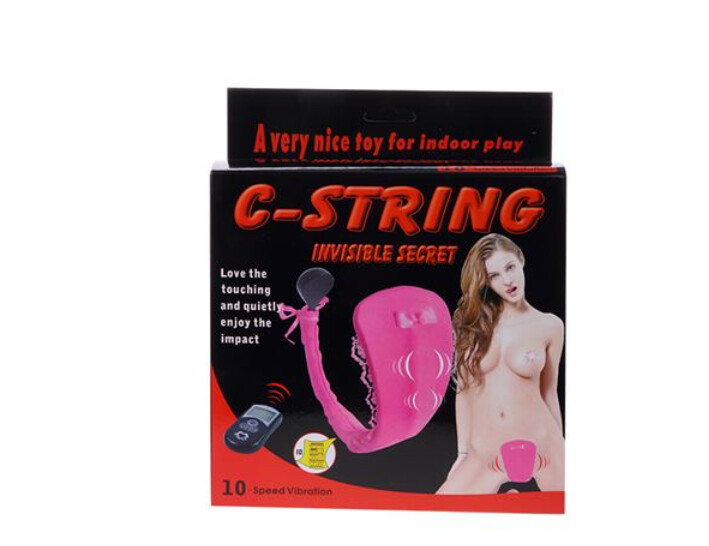 C-String Tanga Vibradora control Inhalambrico 10 funciones