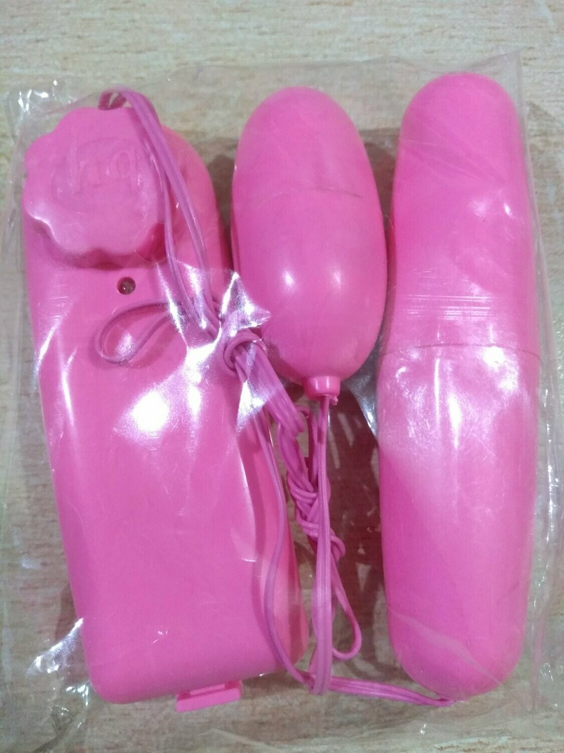 Doble Bala Vibrador Rosa Control Remoto