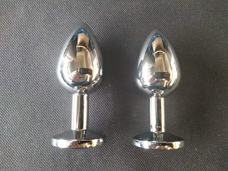 Plug anal acero quirúrgico con Joya M