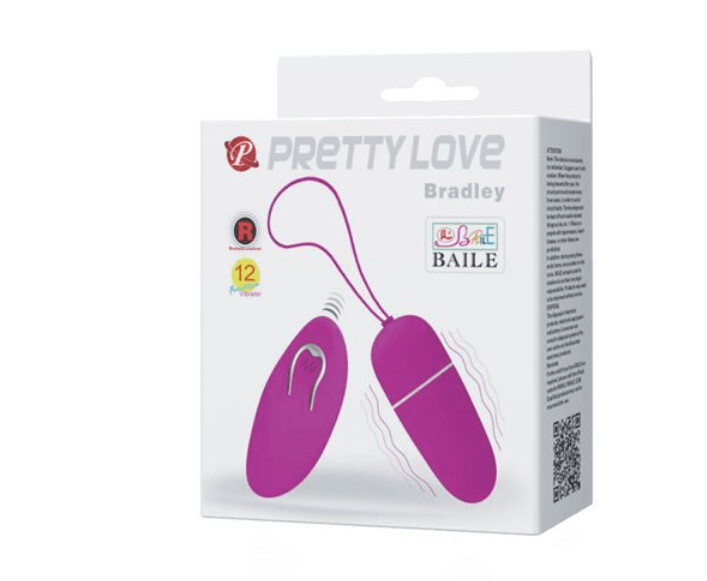 Vibrador Huevo Control Remoto inhalámbrico Bradley 12 funciones