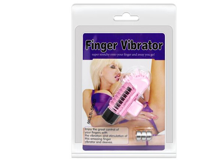 Vibrador para dedo rosa