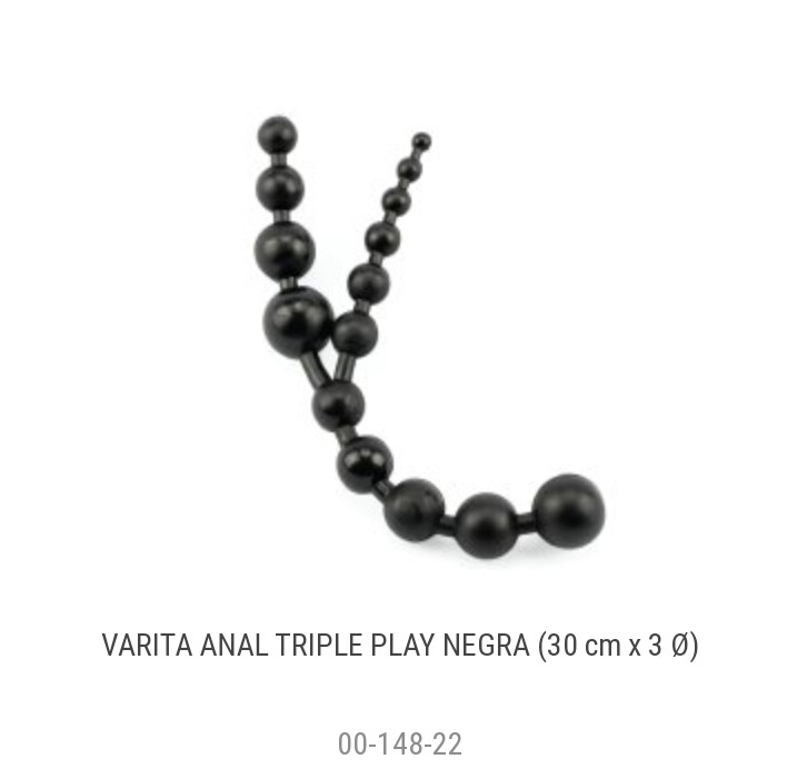 Varita Anal Triple Play Negra