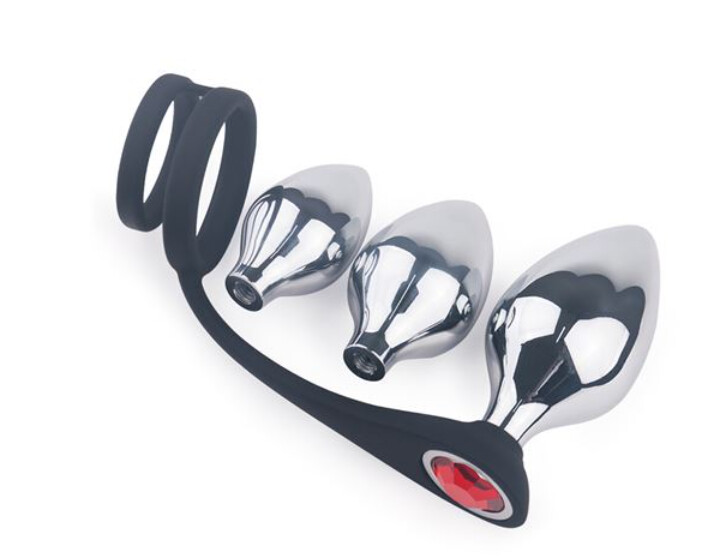 Bensons set 3 plug anal intercambiables