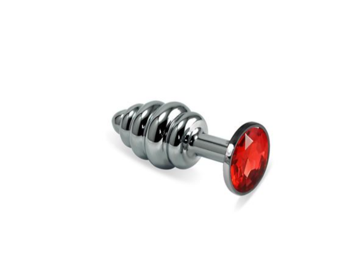 Plug anal acero quirúrgico waves con joya M