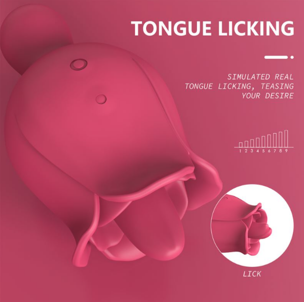 Lengua vibradora Rose Pro 3 18 funciones recargable
