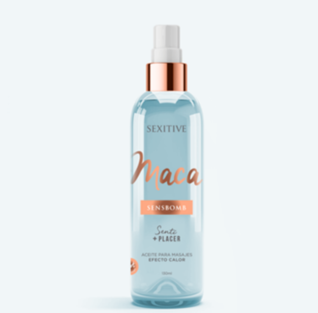 Aceite para masajes Maca efecto calor