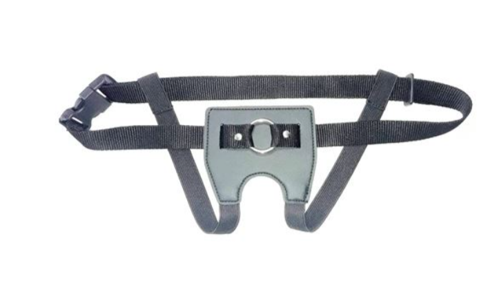 Arnés ecocuero unisex aro 3 cm correa regulable