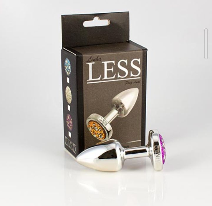 Plug LESS con piedra lila S