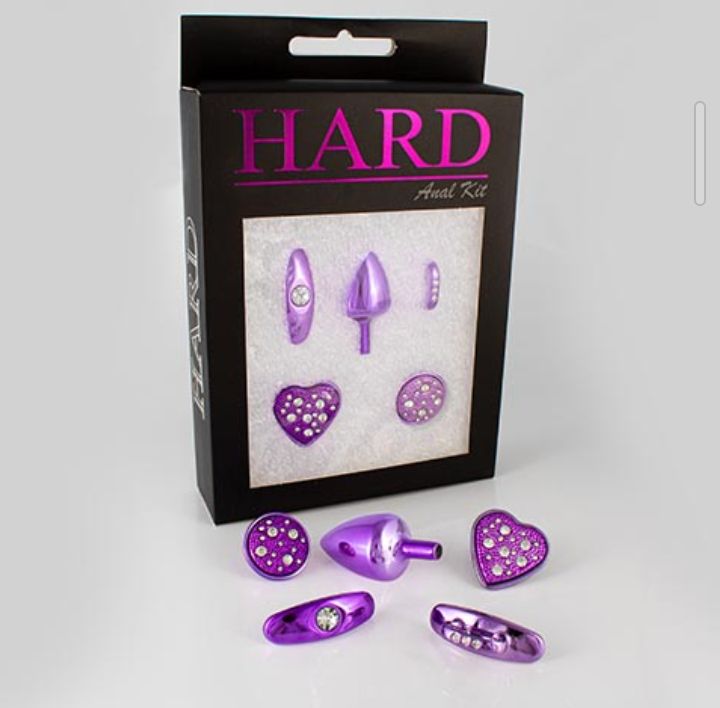 Kit plug con base removible color lila M