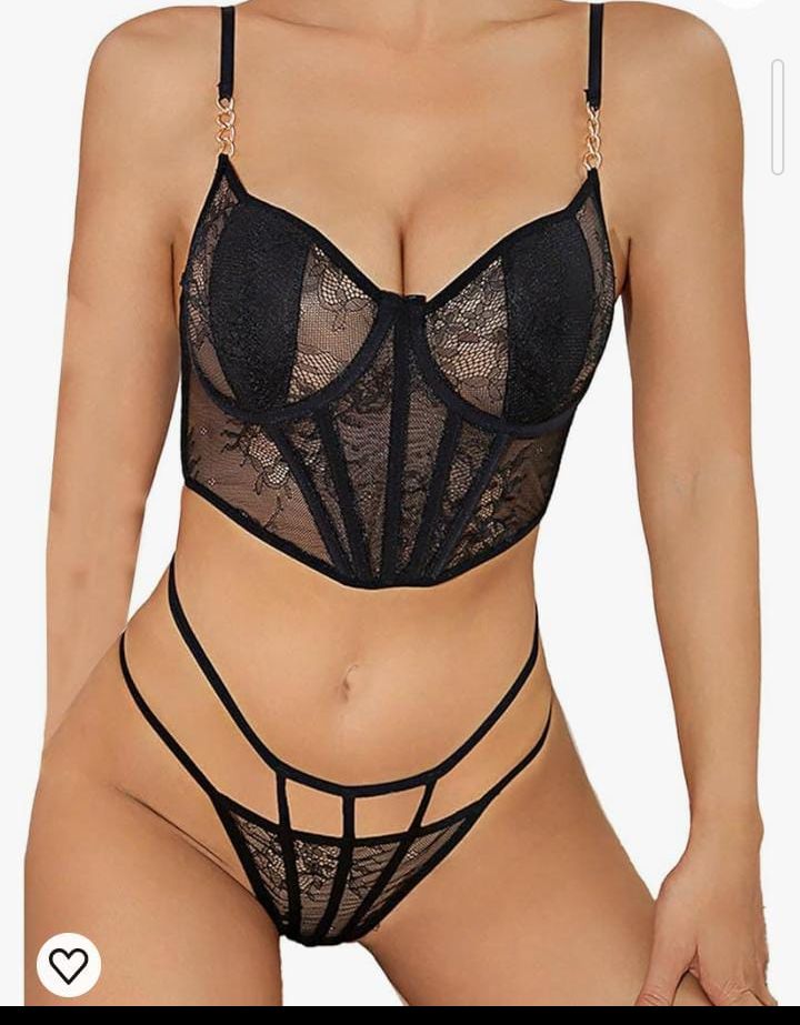 Conjunto corset con cadenas 2