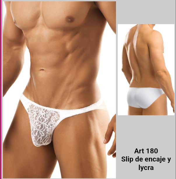 Slip de encaje y lycra