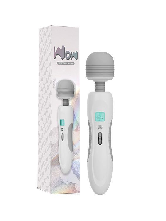 Vibrador masajeador recargable con pantalla
