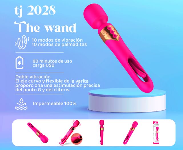 Vibrador masajeador recargable