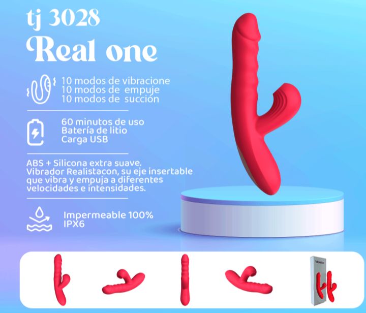 Vibrador succionador multifunción